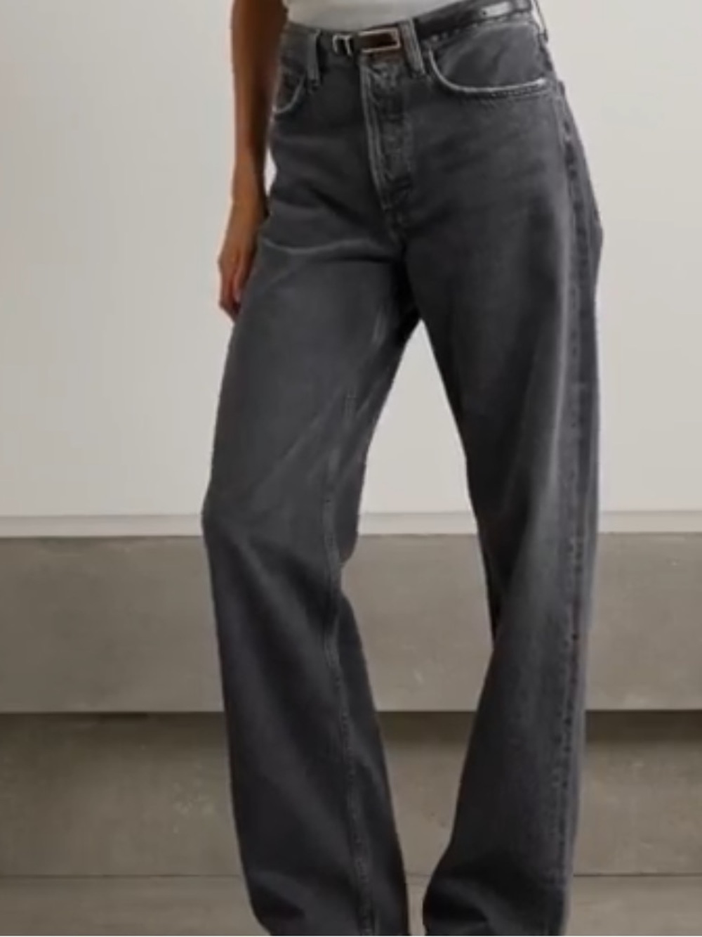 Agolde Arc women’s Black Straight Jeans - Picture 8 of 9